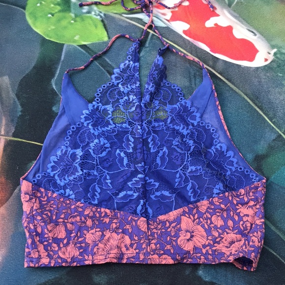 🐲💙 Free People Intimately Century Lace- Contrast Brami Bralette - Picture 5 of 6